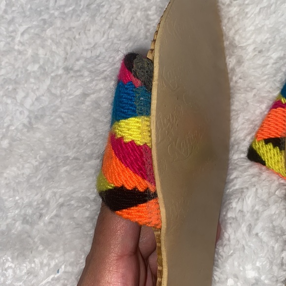 Colorful lace up slip on sandals - Picture 8 of 11